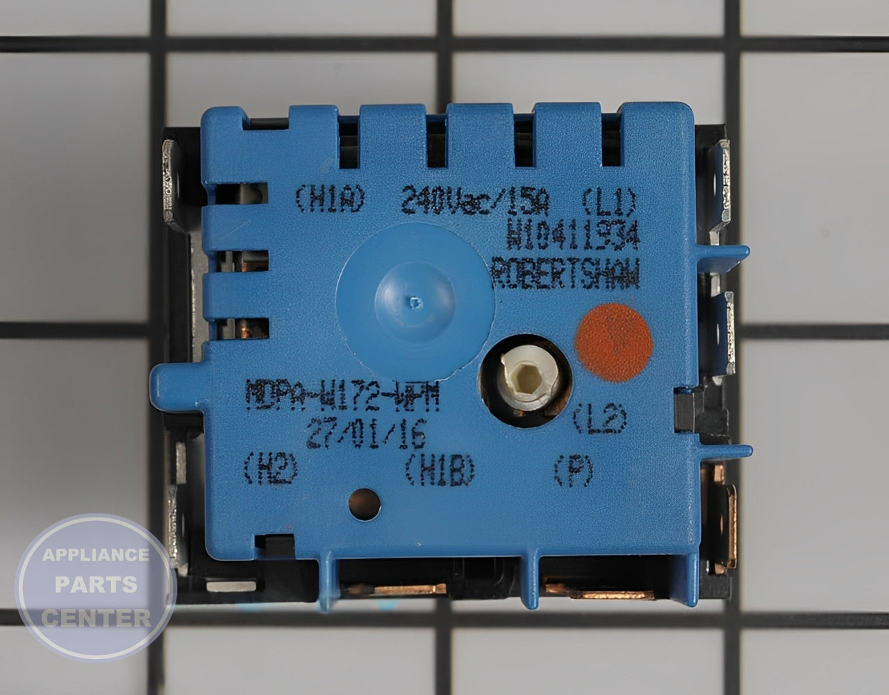 WHIRLPOOL INFINITE SWITCH WPW10411934 - Main view showing precise heating control for WPL Range/Stove/Oven models