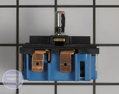WHIRLPOOL INFINITE SWITCH WPW10411934 - Side view with precise measurements and specifications