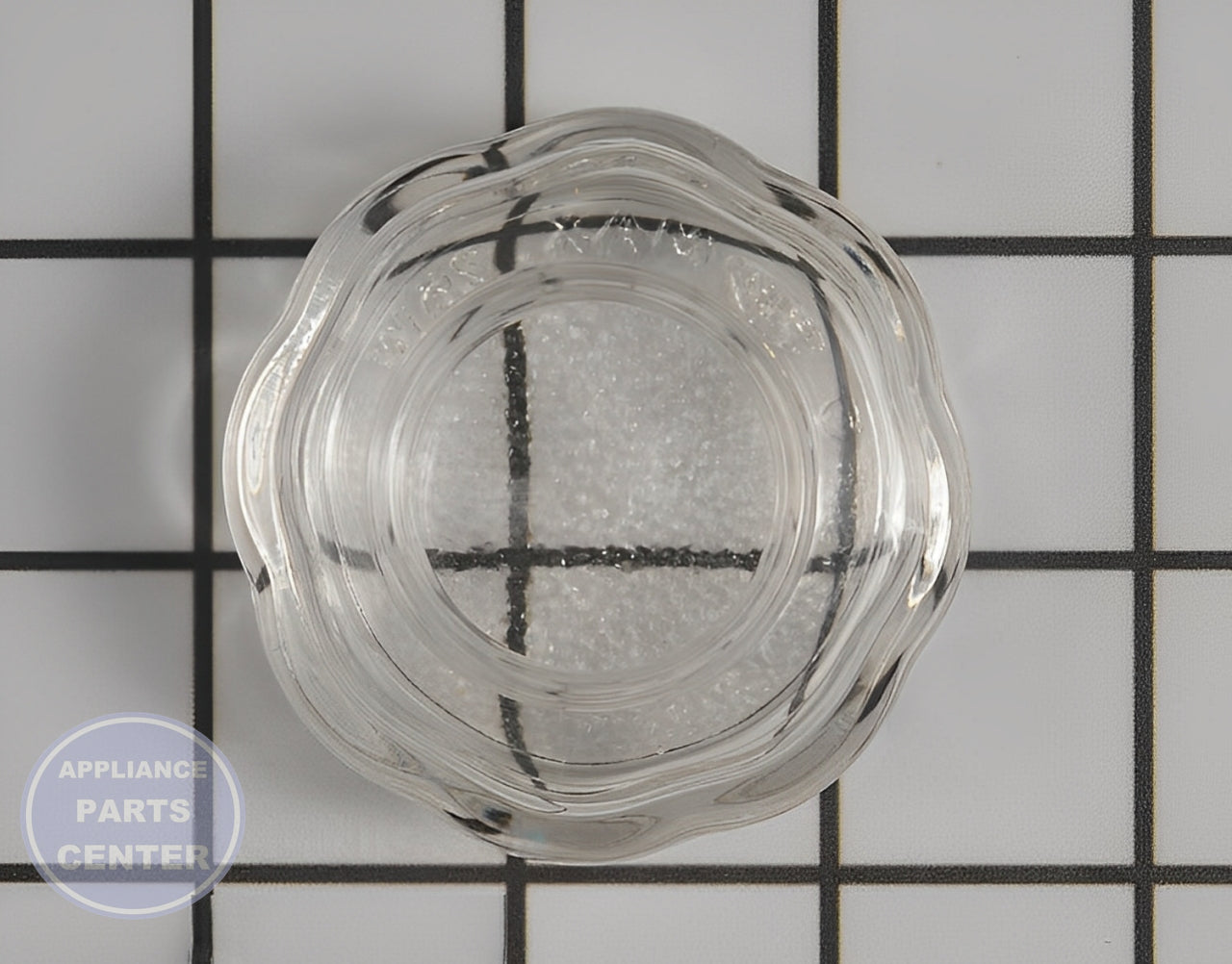 Whirlpool Light Lens WPW10412722 - Main view showing bright illumination for WPL Microwaves