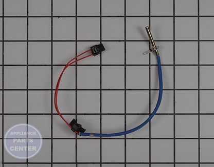 Whirlpool Thermistor WPW10419068 - Main view showing temperature sensor for Amana, Maytag, and Whirlpool dryers
