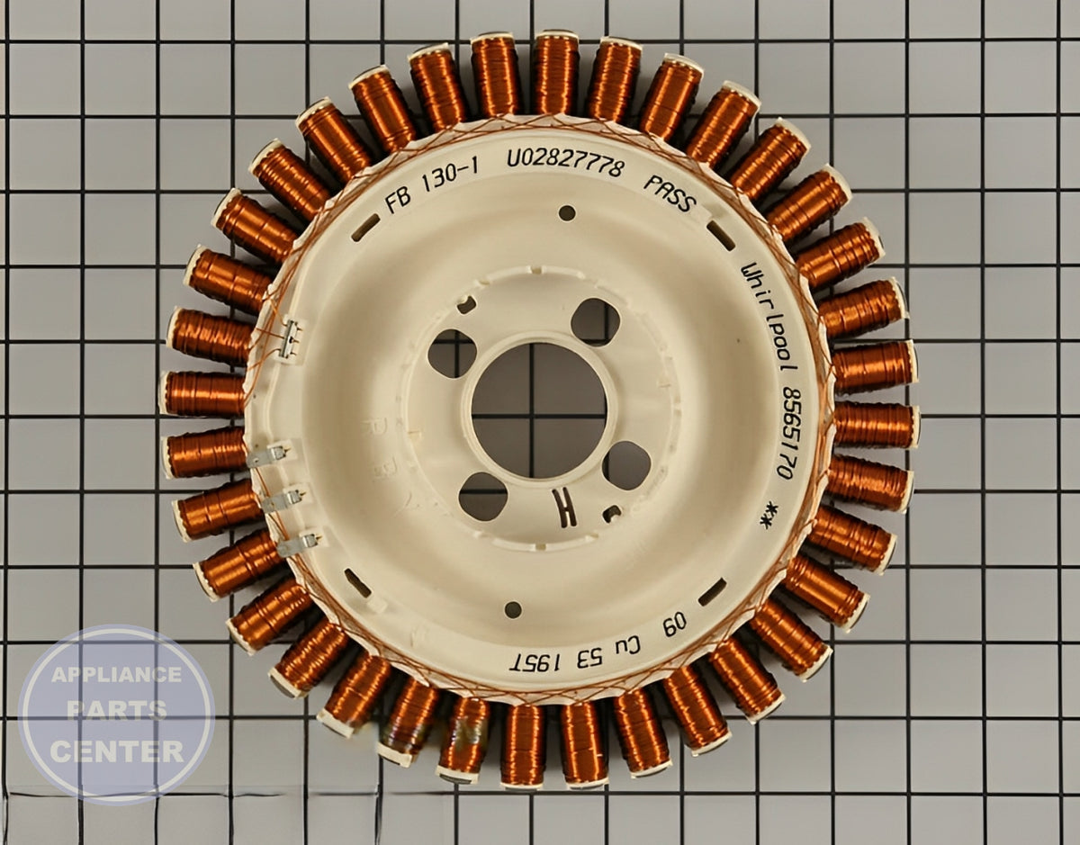 WHIRLPOOL STATOR WPW10419333 - Main view showing efficient motor operation for WPL Washing Machine
