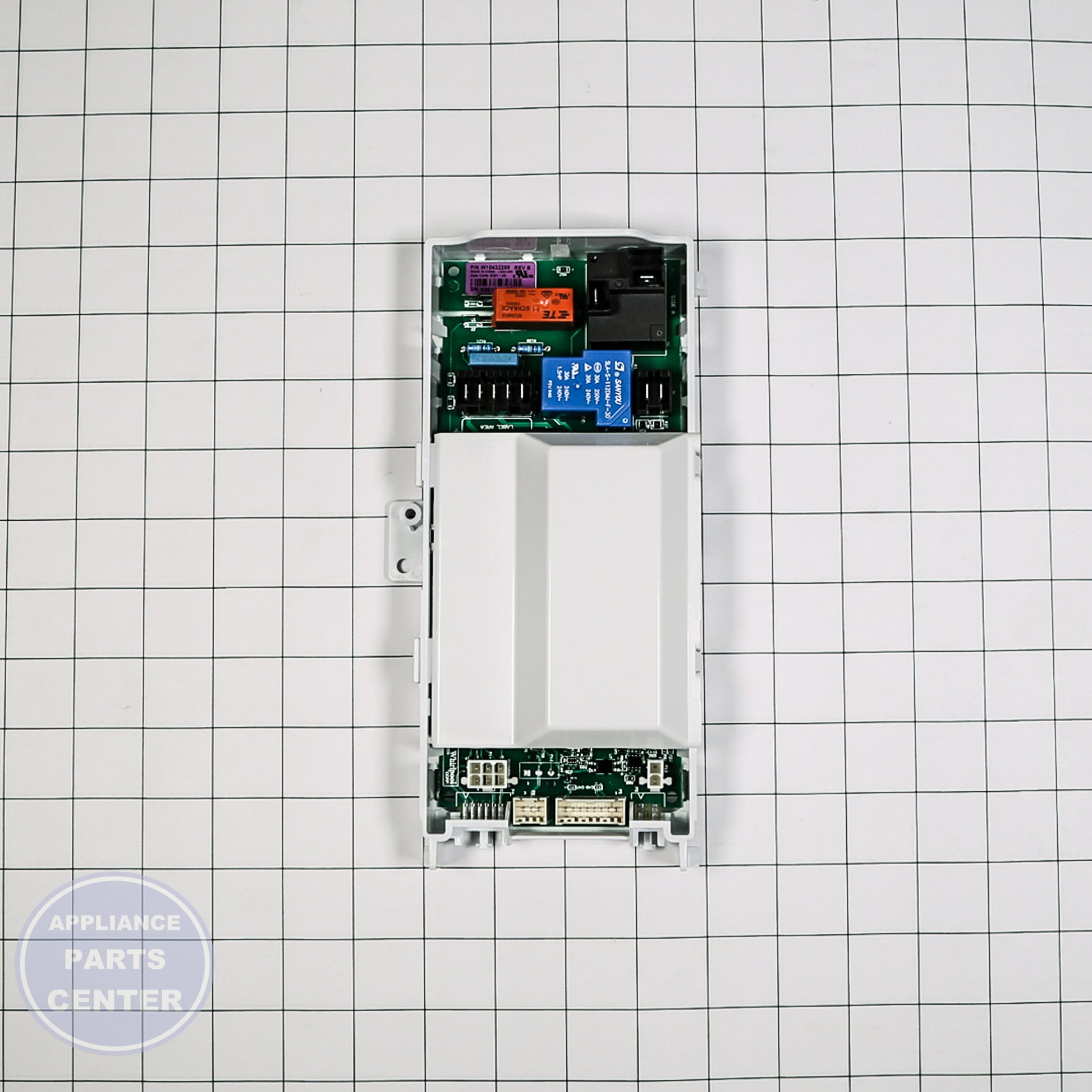 CNTRL-ELEC WPW10432259 - Side view with precise specifications