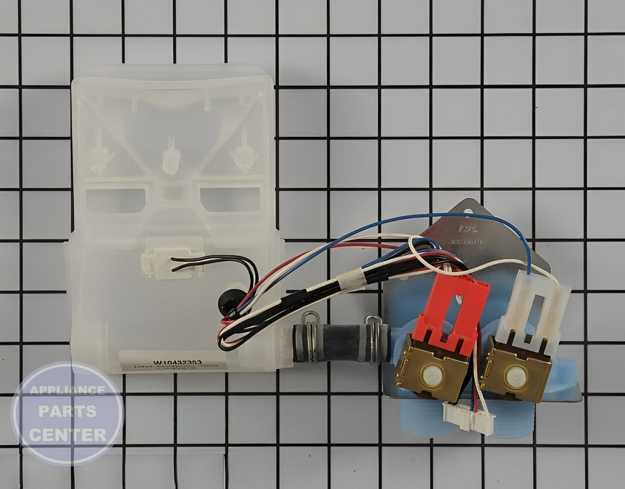 WHIRLPOOL VALVE WPW10432353 - Main view showing water flow control for WPL Washing Machine