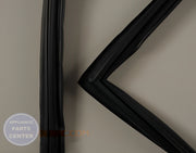 WHIRLPOOL REFRIGERATOR BLACK FREEZER DOOR GASKET WPW10436253 - Main view showing tight seal for WPL models