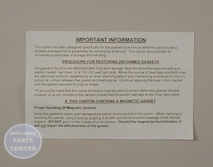 WHIRLPOOL REFRIGERATOR BLACK FREEZER DOOR GASKET WPW10436253 - Detailed view of durable construction