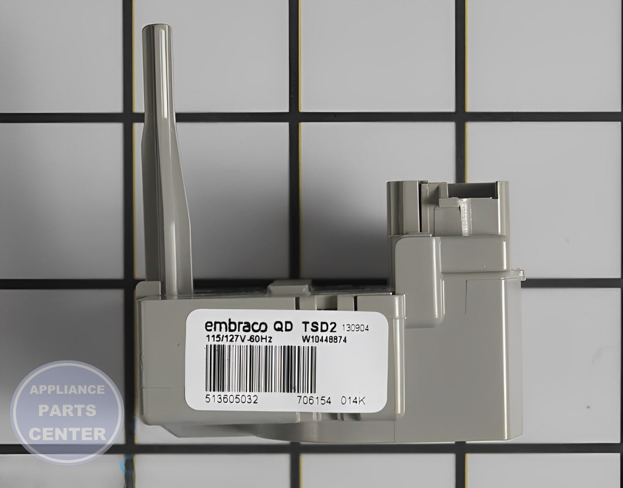 WHIRLPOOL START DEVICE WPW10448874 - Main view showing compressor support for WPL models