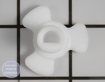 Amana Glass Tray Drive Coupling WPW10451789 - Main view showing smooth rotation for Amana, Maytag, Whirlpool, Jenn Air, and KitchenAid microwaves