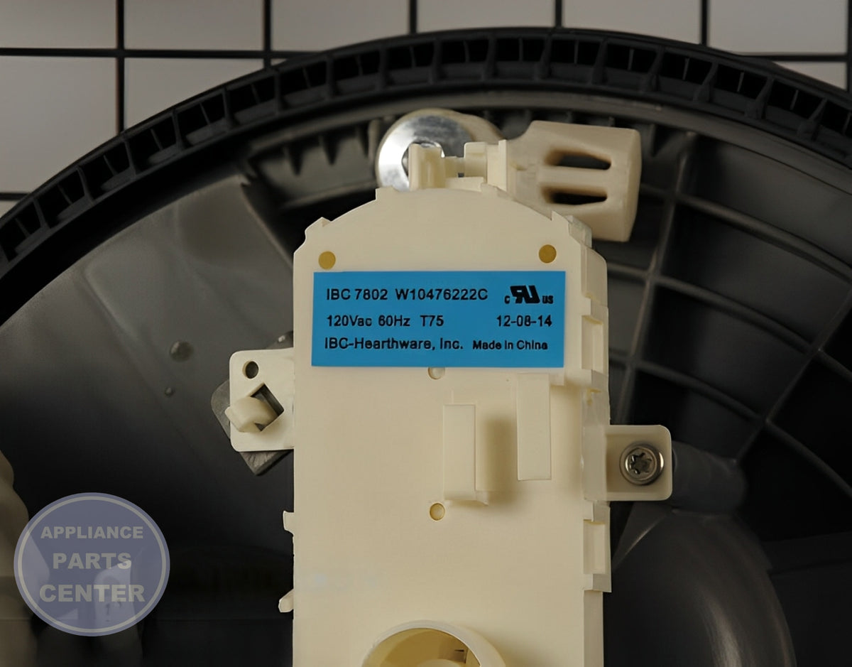 WHIRLPOOL PUMP AND MOTOR WPW10455261 - Side view with 10 GPM flow rate