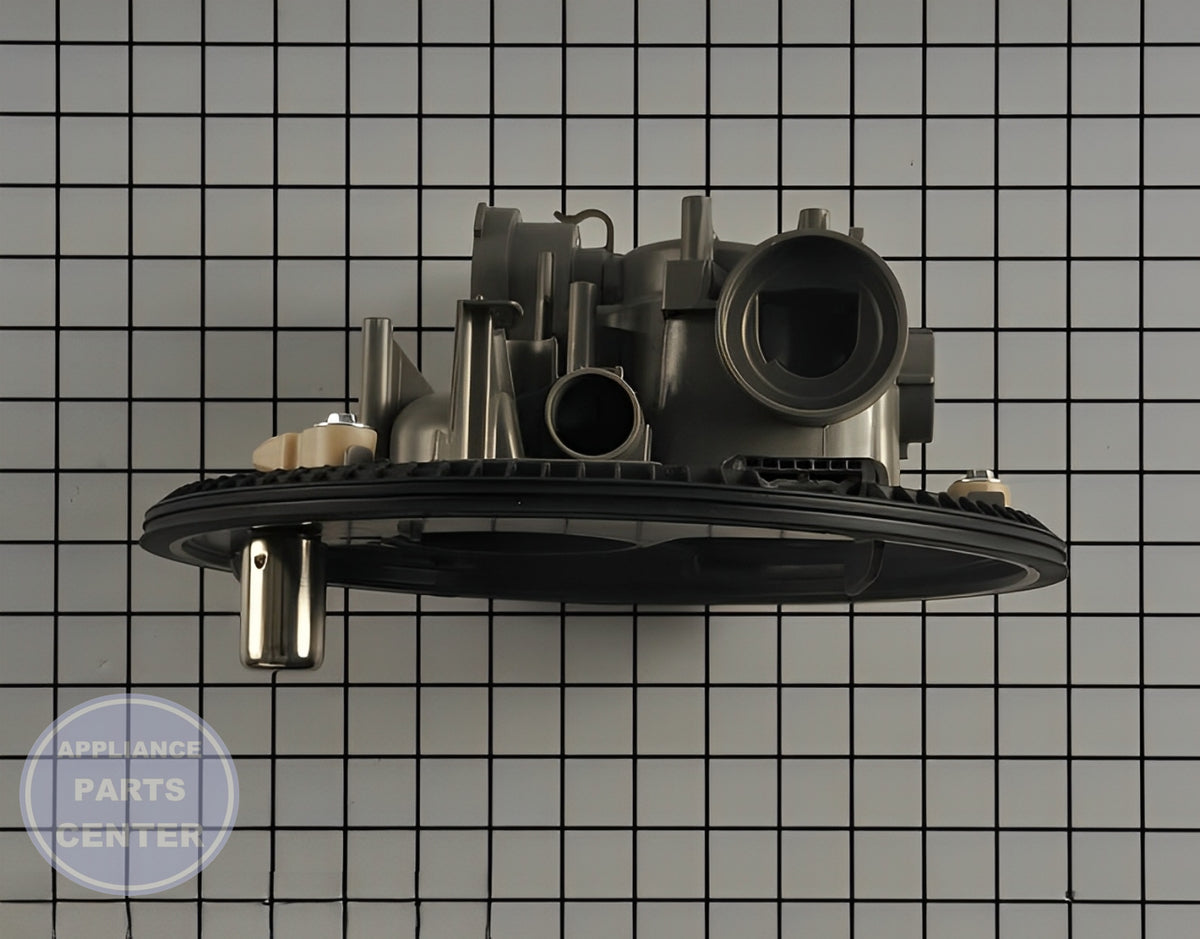 Whirlpool Dishwasher Sump WPW10457989 - Detailed view of high-quality pump for optimal performance