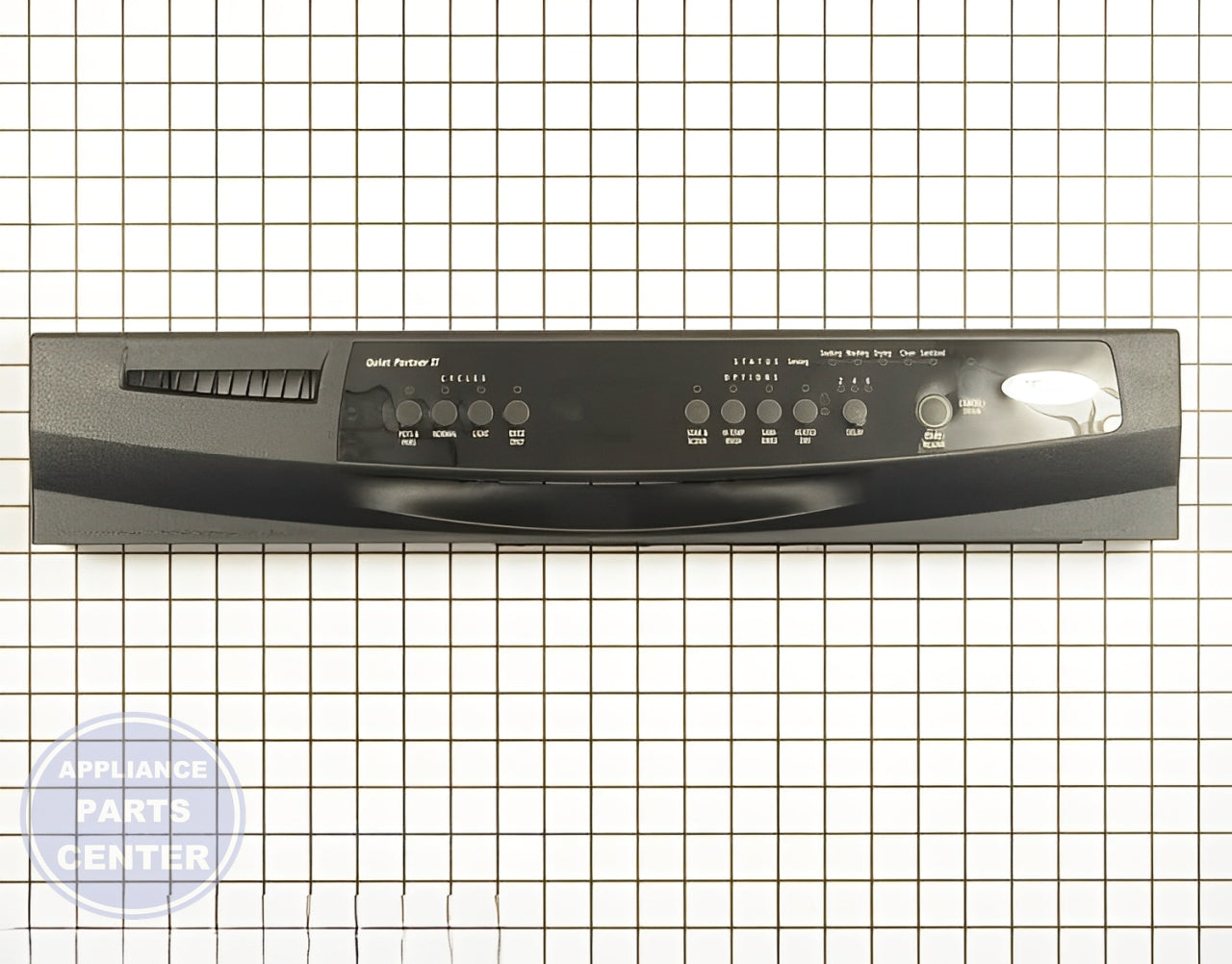 Whirlpool Dishwasher Control Panel WPW10459139 - Main view showing touchpad for specific models