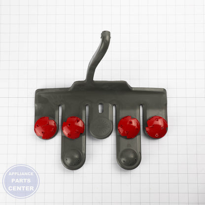 MANIFOLD WPW10462375 - Side view with gas flow specifications