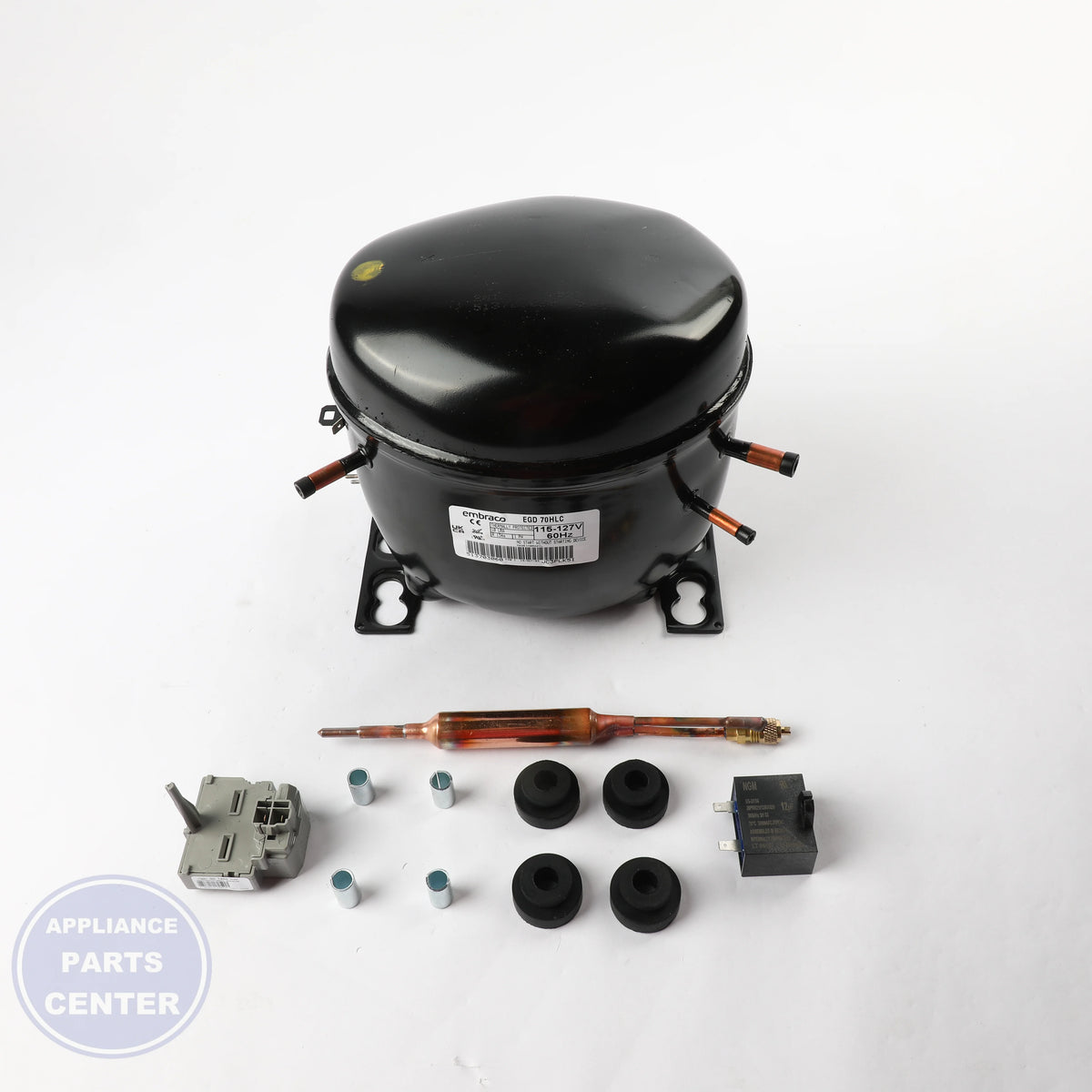 WPL COMPRESSOR WPW10463858 - Main view showing efficient cooling for W10405532/W10463858 models