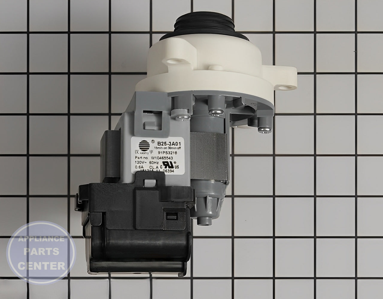 Maytag Whirlpool Water Pump WPW10465543 - Main view showing efficient water drainage for specified models