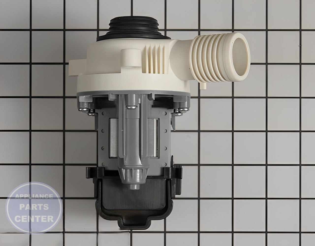 Maytag Whirlpool Water Pump WPW10465543 - Installation in specified model showing key mounting points