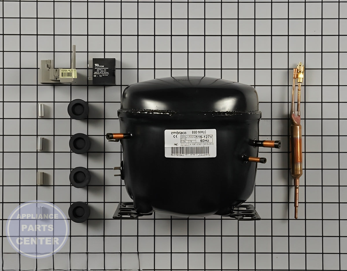 WHIRLPOOL REFRIGERATOR COMPRESSOR WPW10466675 - Main view showing efficient cooling for Whirlpool refrigerator models