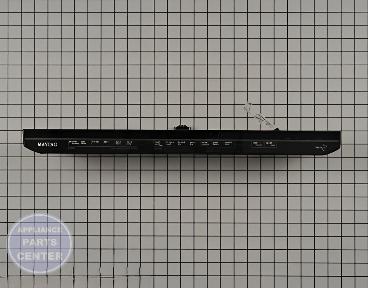 WHIRLPOOL CONTROL PANEL WPW10475779 - Side view with touchpad specs