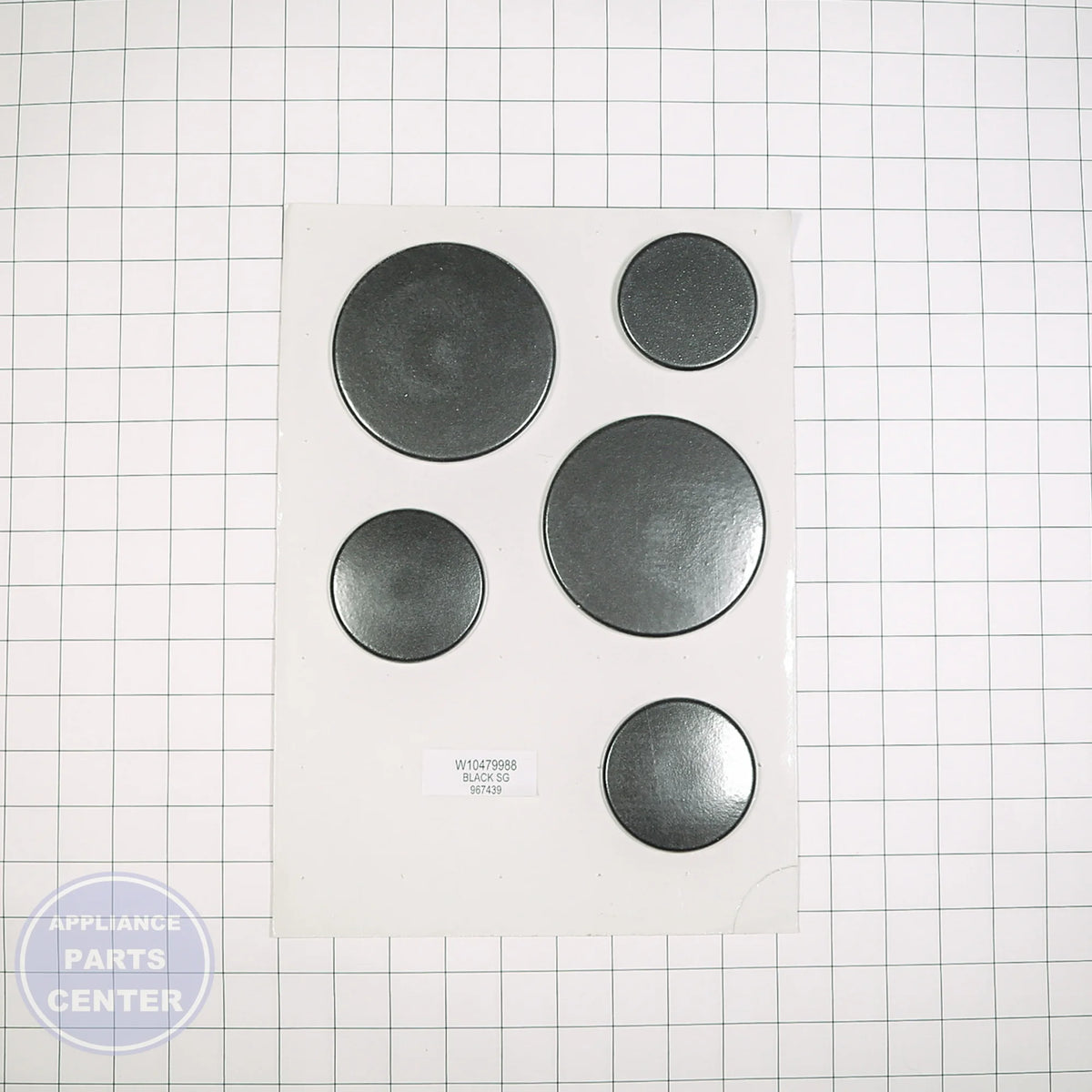 CAP-BURNER WPW10479988 - Detailed view of durable material construction