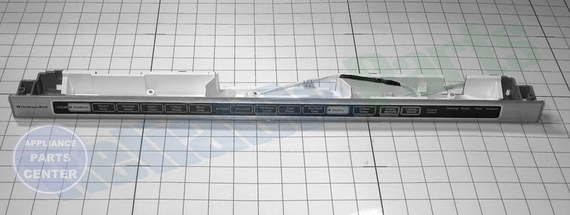 PANEL-CNTL WPW10481115 - Side view with precise measurements
