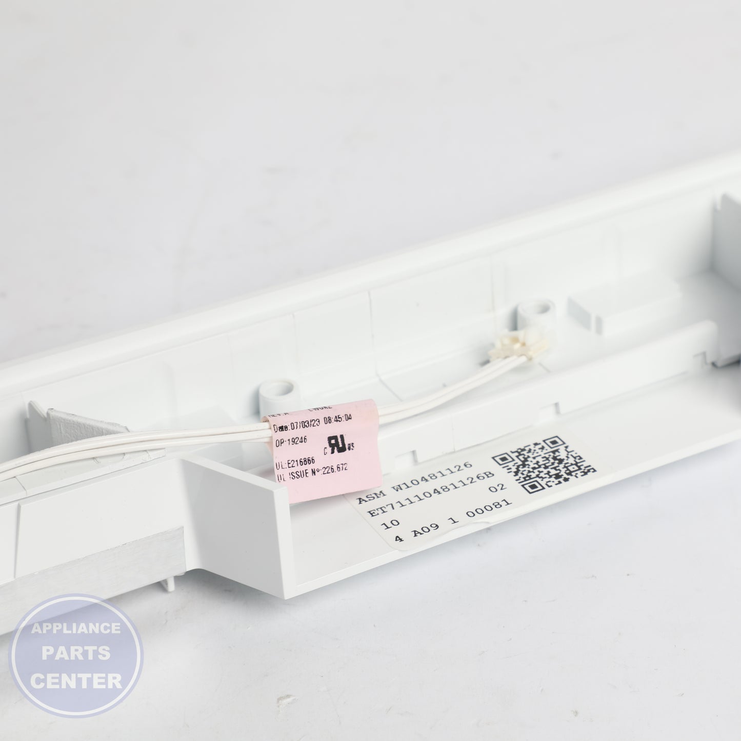 PANEL-CNTL WPW10481126 - Side view with durable specifications