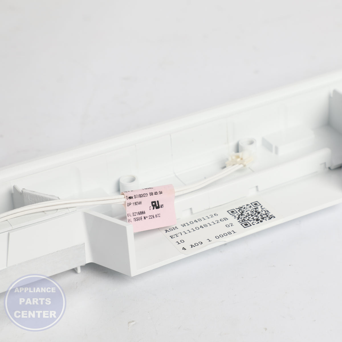 PANEL-CNTL WPW10481126 - Side view with durable specifications