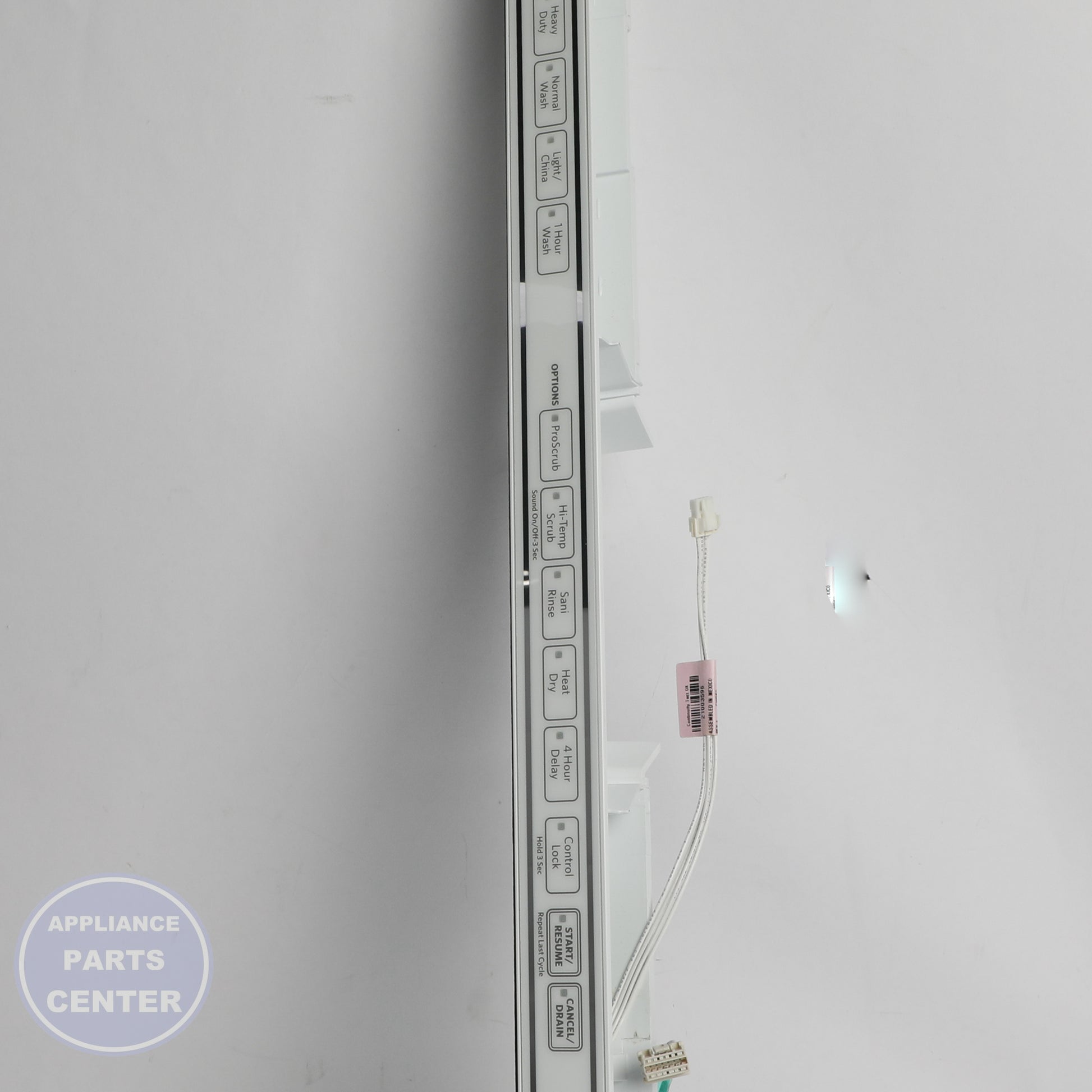 WPL PANEL-CNTL WPW10481126 - Installation in WPL model showing key mounting points