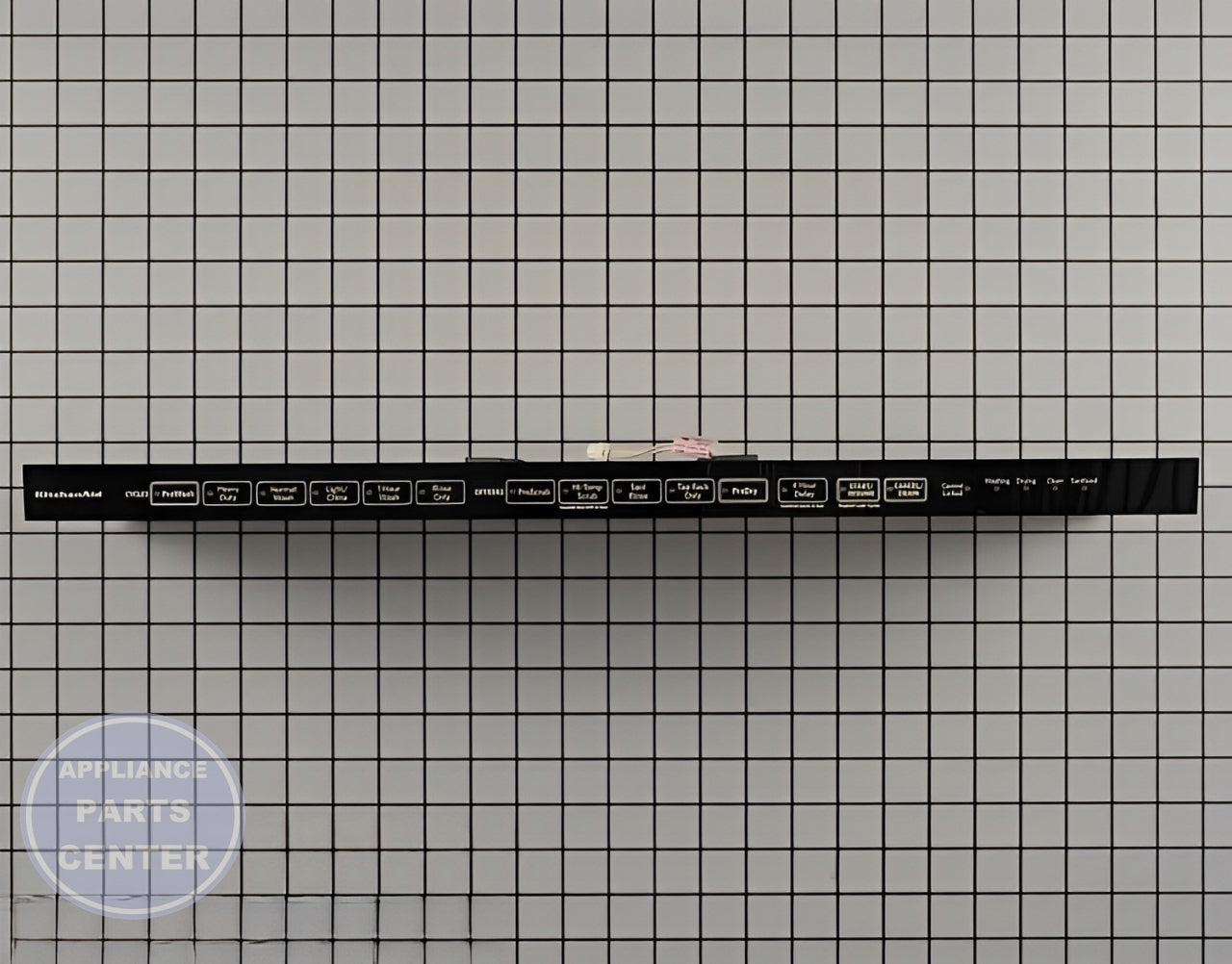 WHIRLPOOL DISHWASHER CONTROL PANEL WPW10481151 - Main view showing seamless fit for W10346227 models