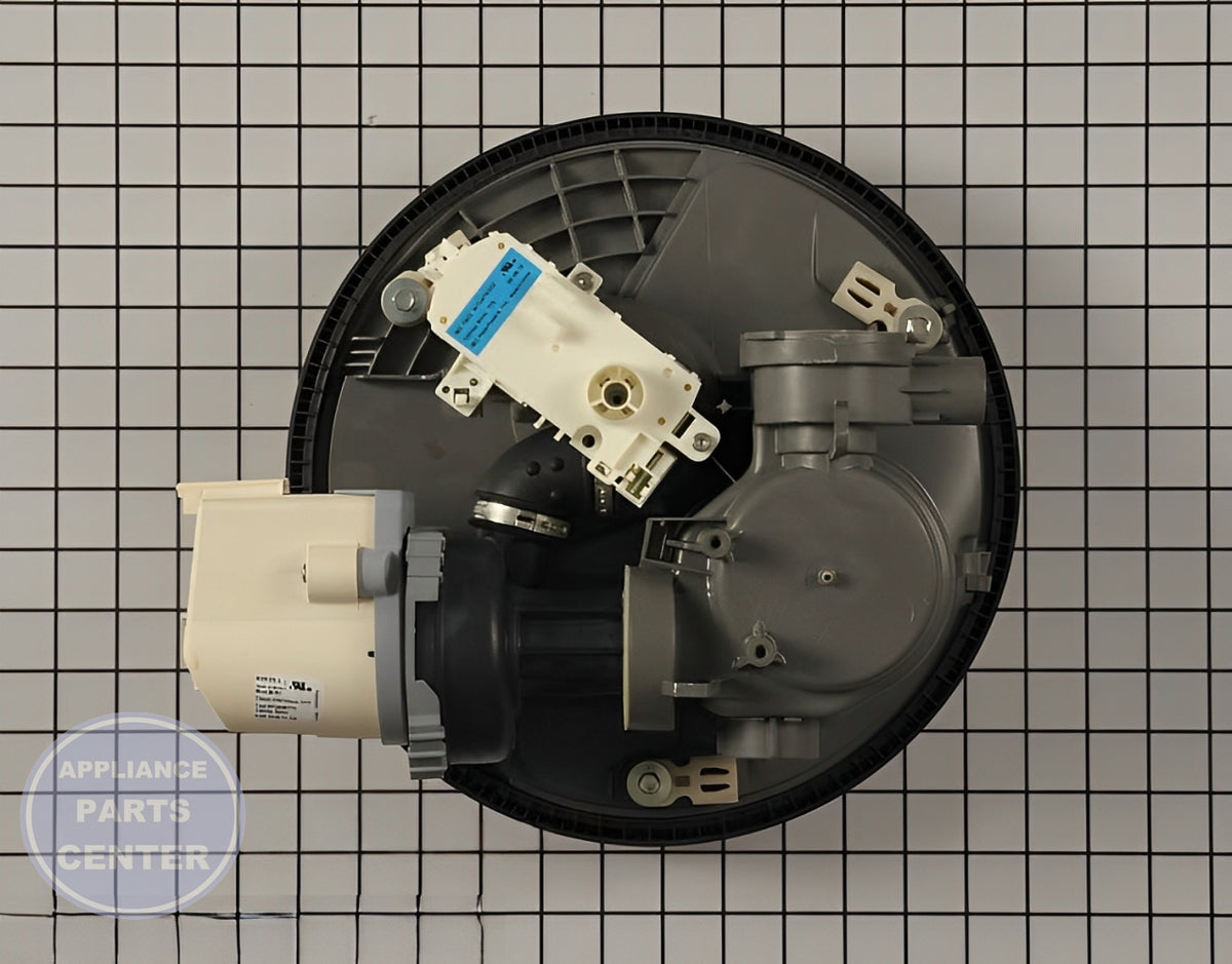 WHIRLPOOL DISHWASHER PUMP & MOTOR WPW10482482 - Main view showing efficient water circulation for W10300748 model