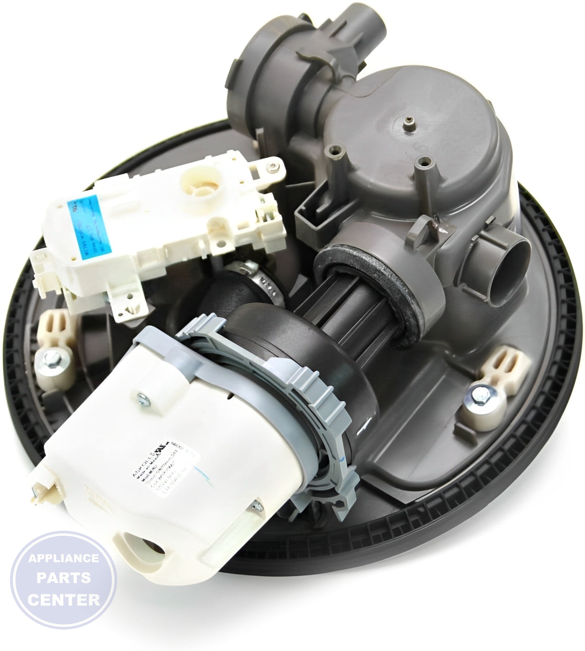 WHIRLPOOL DISHWASHER PUMP & MOTOR WPW10482502 - Detailed view showcasing high-quality construction