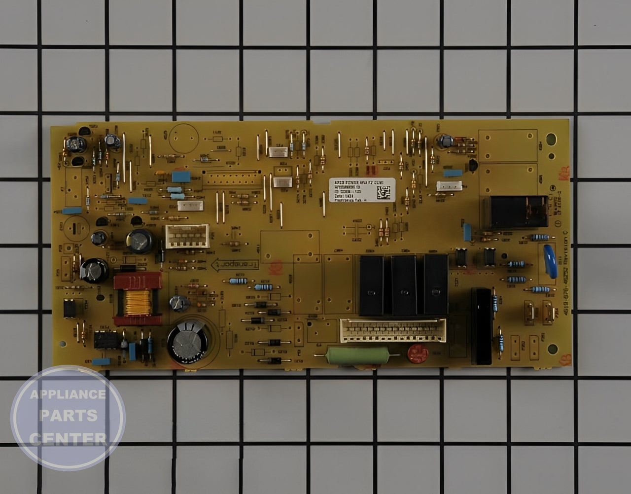 Control Board WPW10486188 - Detailed view of circuit and timer details