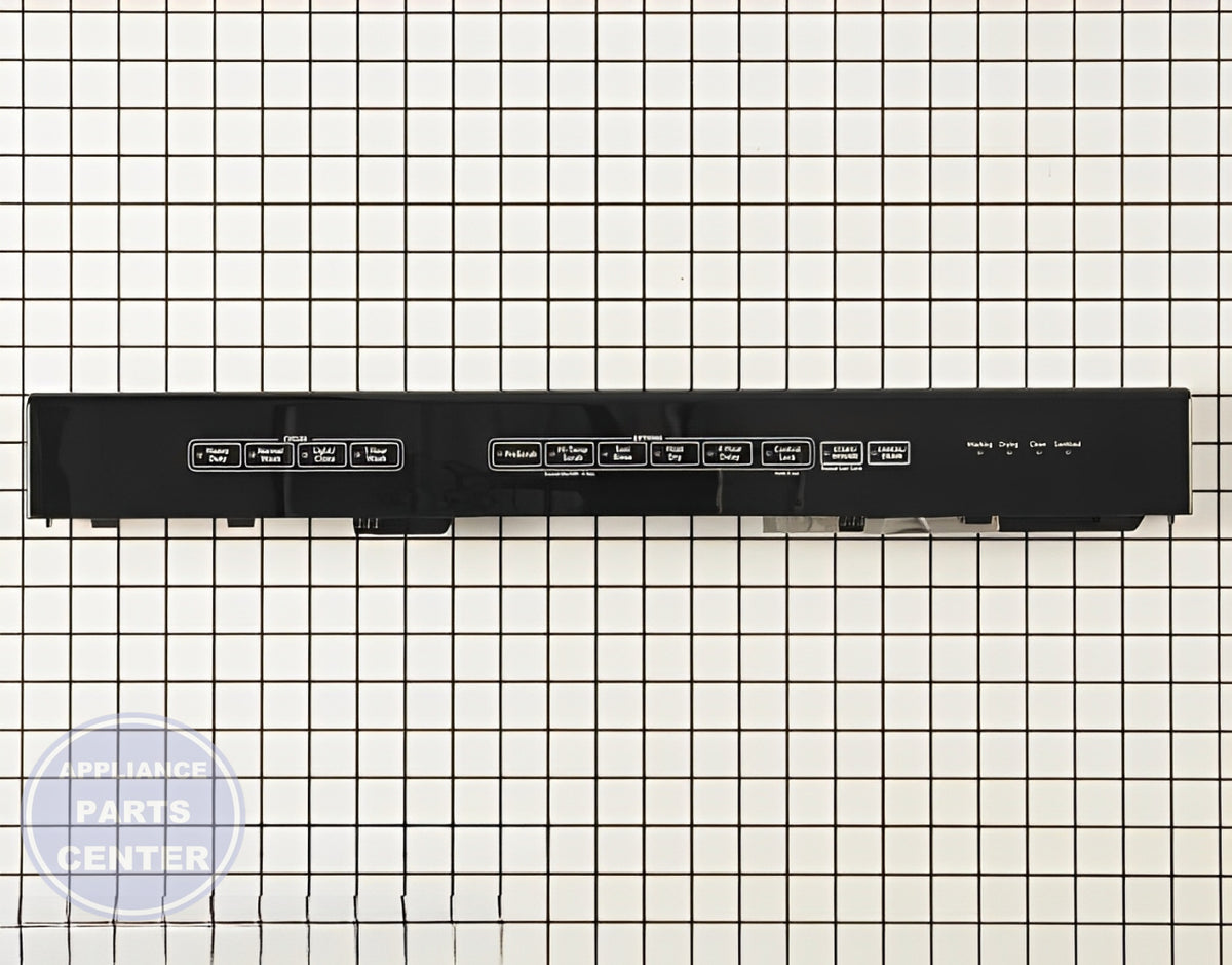 Whirlpool Dishwasher Control Panel WPW10500172 - Main view showing touchpad for W10195713 models