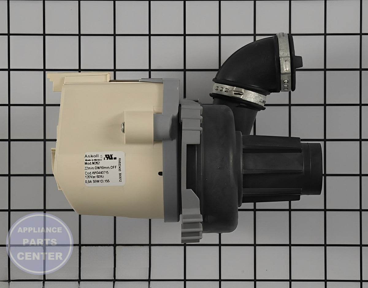 WHIRLPOOL DISHWASHER PUMP MOTOR WPW10510667 - Main view showing water pumping efficiency for WPL Dishwashers