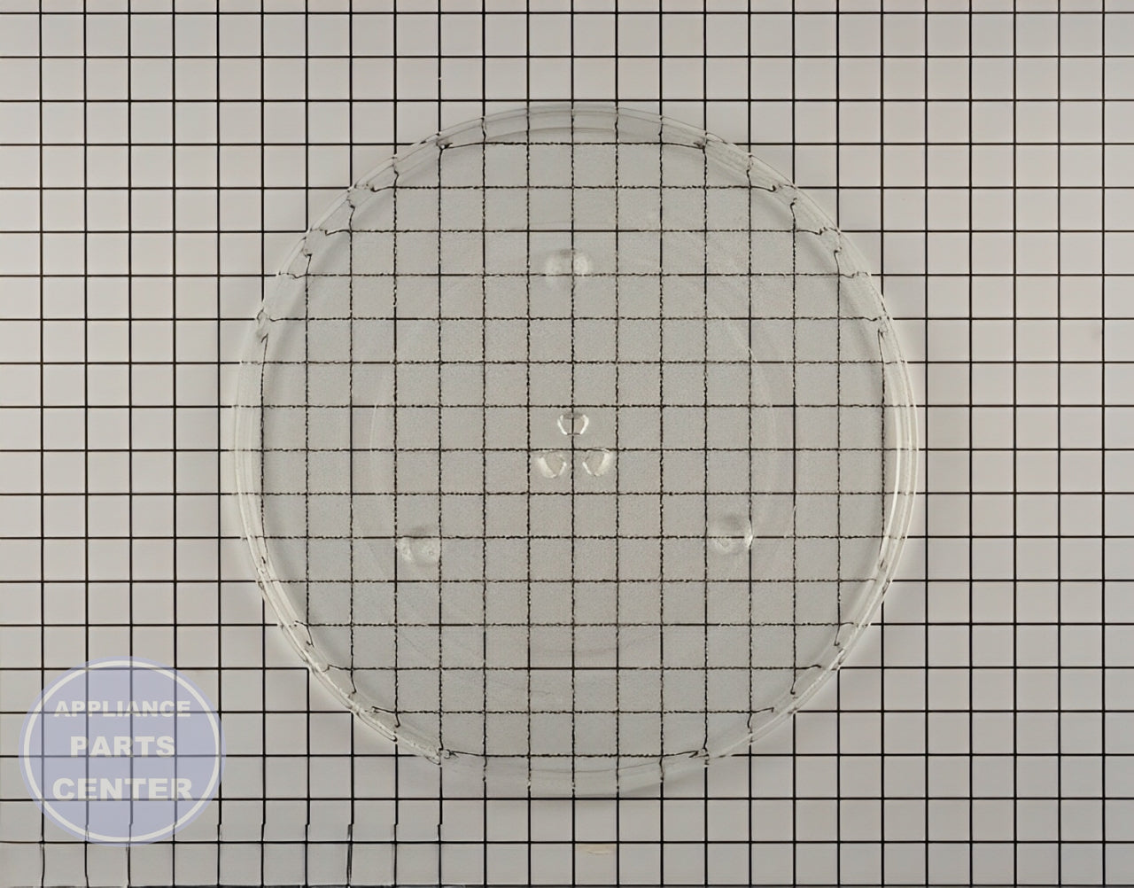 Whirlpool Glass Tray WPW10510836 - Main view showing rotation function for Whirlpool and KitchenAid models