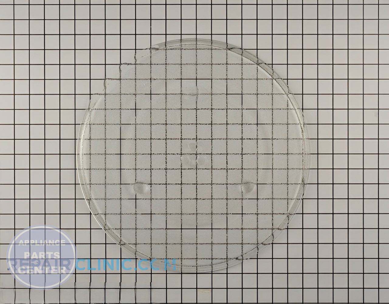 Glass Tray WPW10510836 - Detailed view of high-quality, durable glass construction