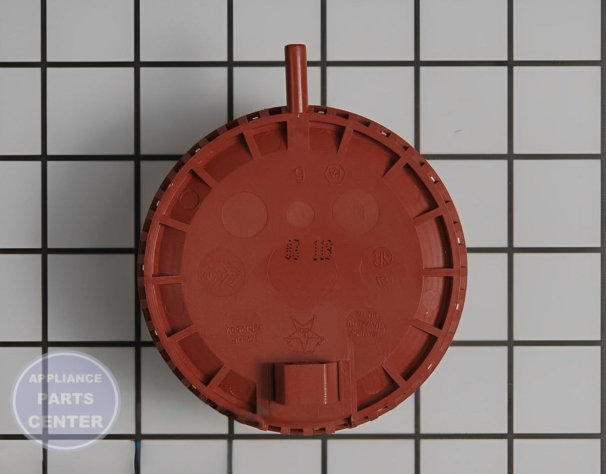 WHIRLPOOL WATER LEVEL SWITCH WPW10514214 - Detailed view of water level control details