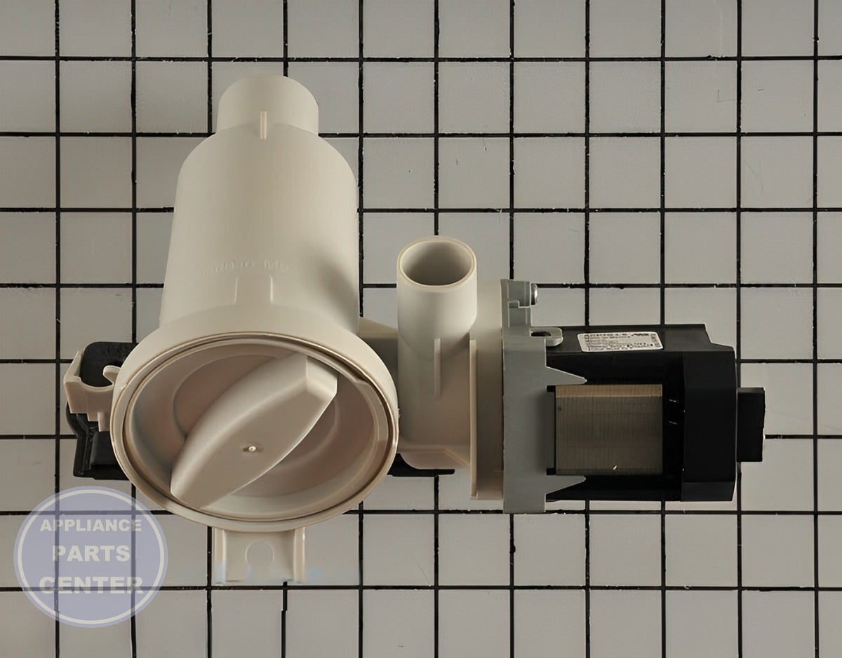 WHIRLPOOL WATER PUMP WPW10515401 - Installation in WPL Washing Machine showing key mounting points