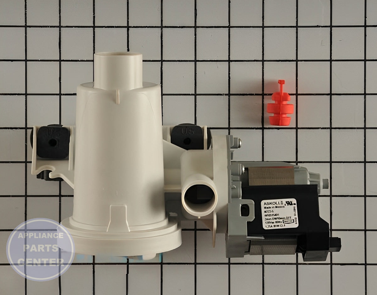WHIRLPOOL WATER PUMP WPW10515401 - Installation in WPL Washing Machine showing key mounting points