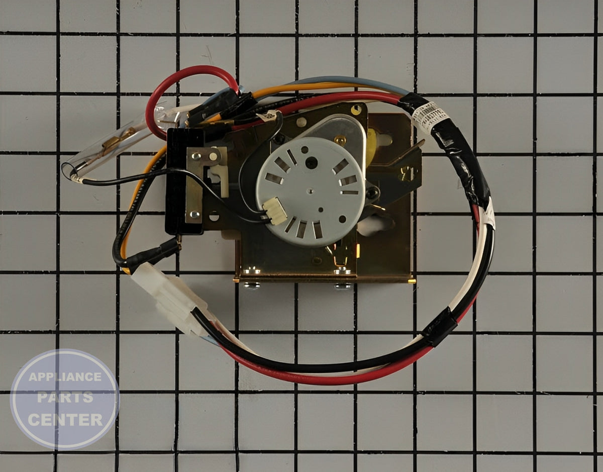WHIRLPOOL Timer WPW10521398 - Installation in WPL Dryer showing mounting points
