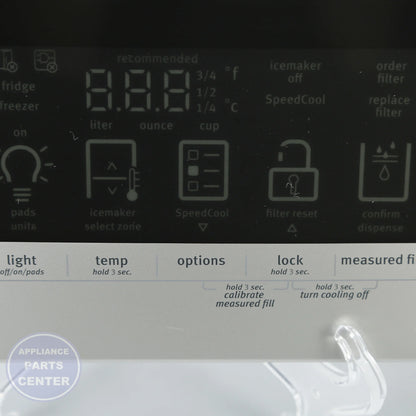 WPL CNTRL-ELEC WPW10521640 - Main view showing control functionality for WPL Refrigerator models