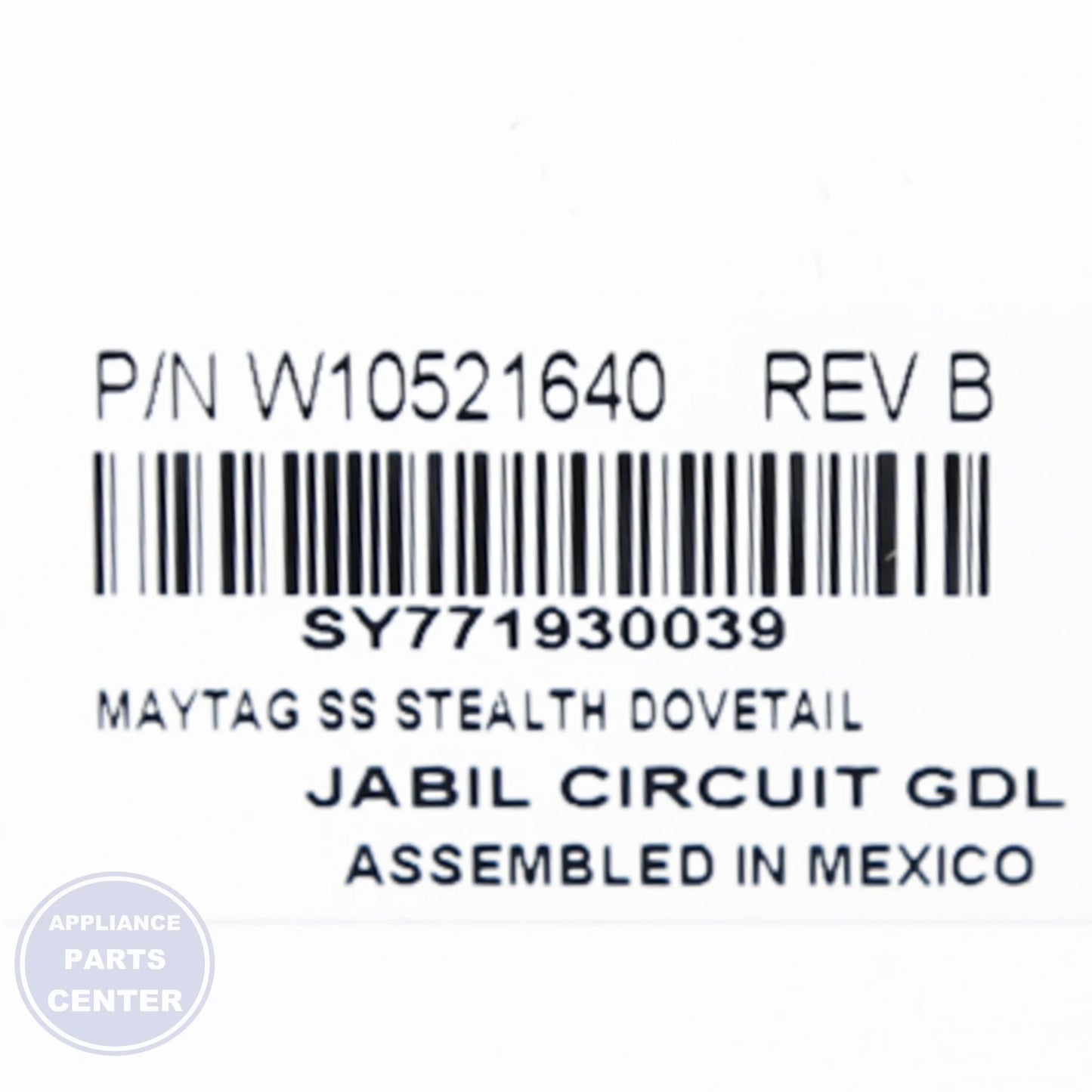 WPL CNTRL-ELEC WPW10521640 - Installation in WPL Refrigerator showing key mounting points