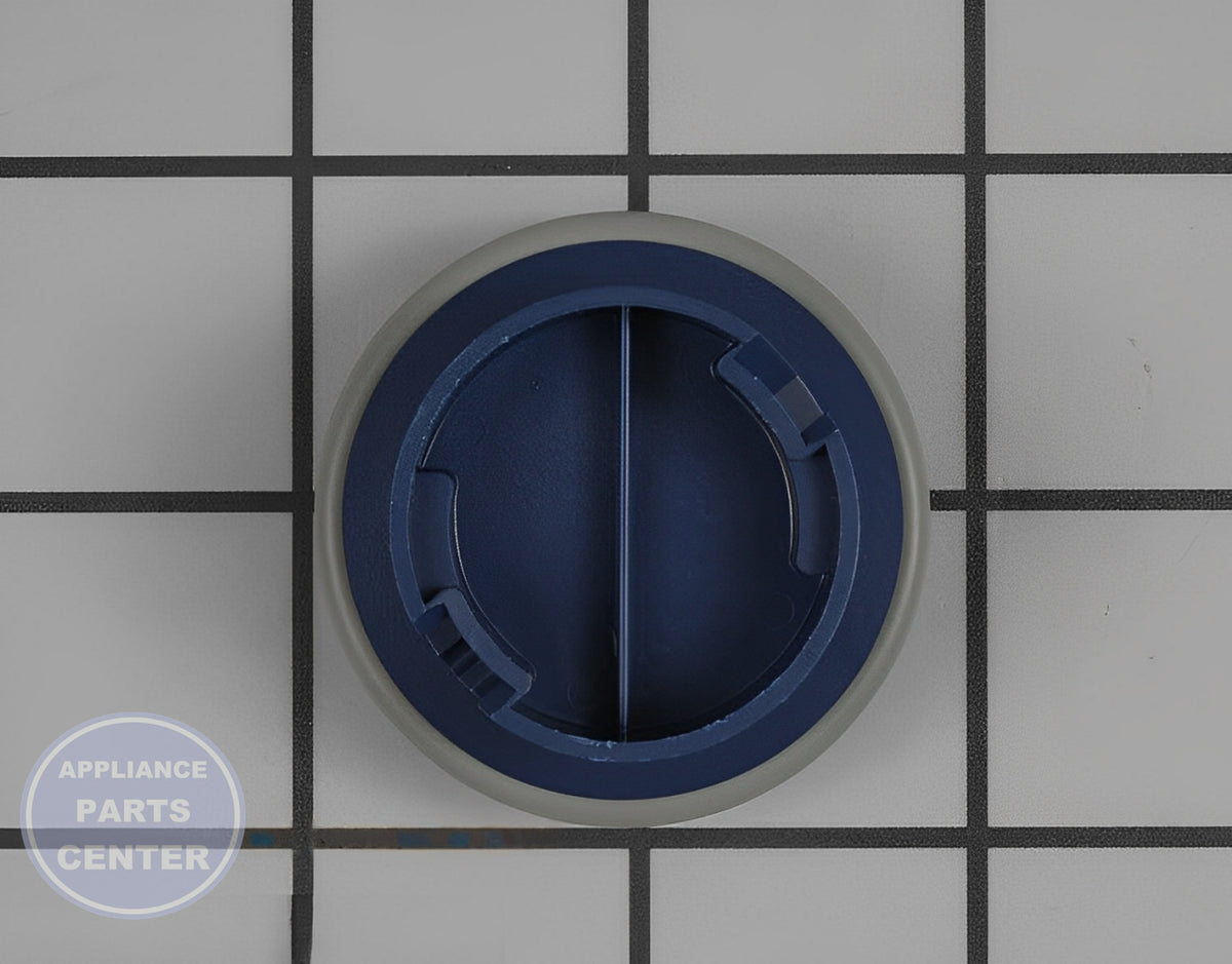 Whirlpool Dishwasher Rinse Aid Dispenser Cap WPW10524920 - Detailed view of cap, lid, and cover
