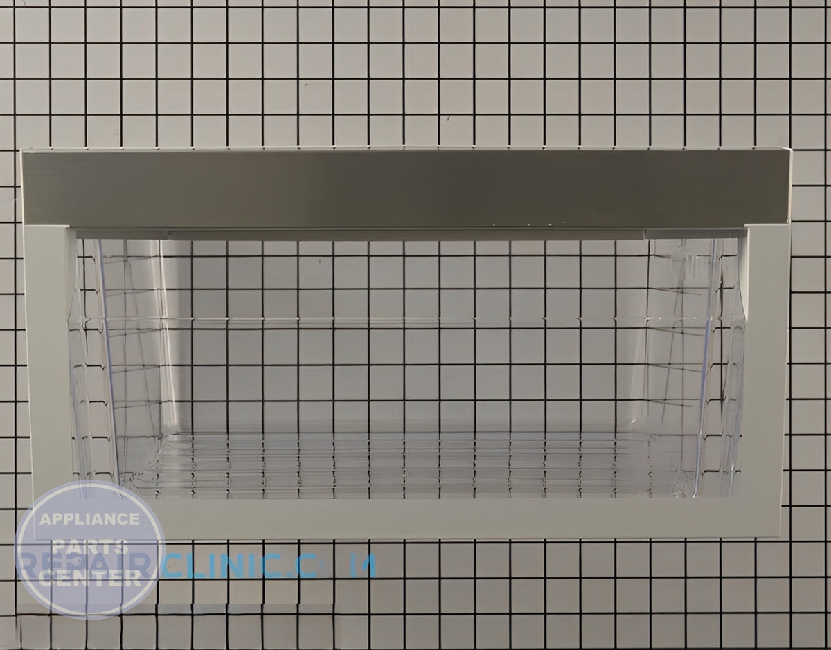 WHIRLPOOL REFRIGERATOR CRISPER PAN WPW10531081 - Side view with 10 lbs capacity