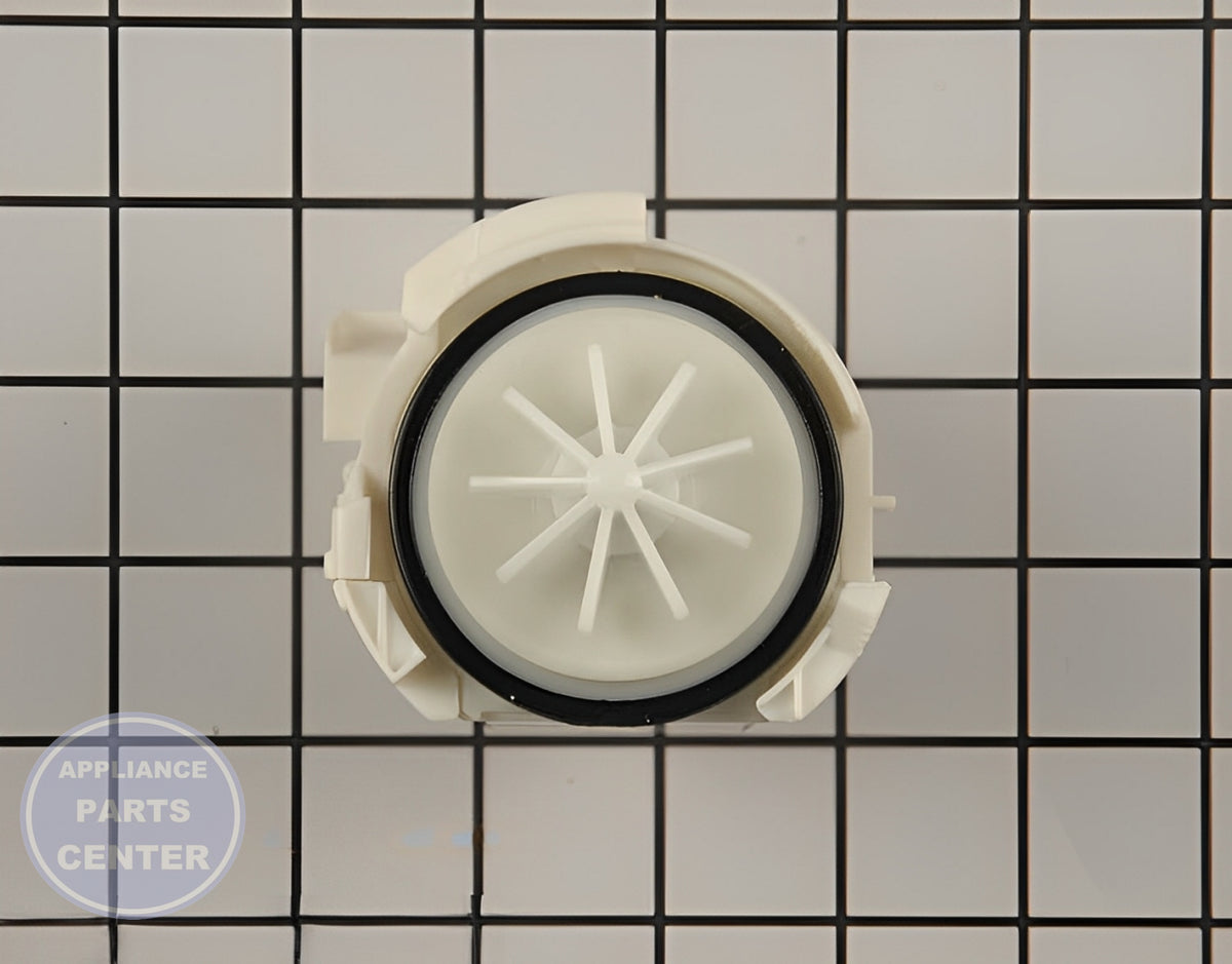 WHIRLPOOL DRAIN PUMP WPW10531320 - Installation in WPL Dishwasher showing key mounting points