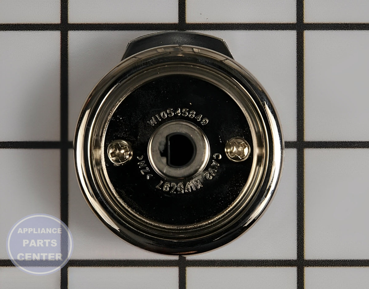 WHIRLPOOL KNOB WPW10545849 - Side view with durable material specs