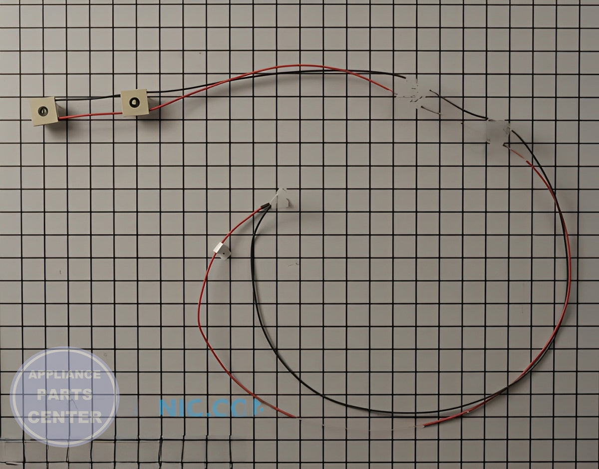 WHIRLPOOL WIRE HARNESS WPW10548355 - Main view showing secure electrical connection for WPL stoves