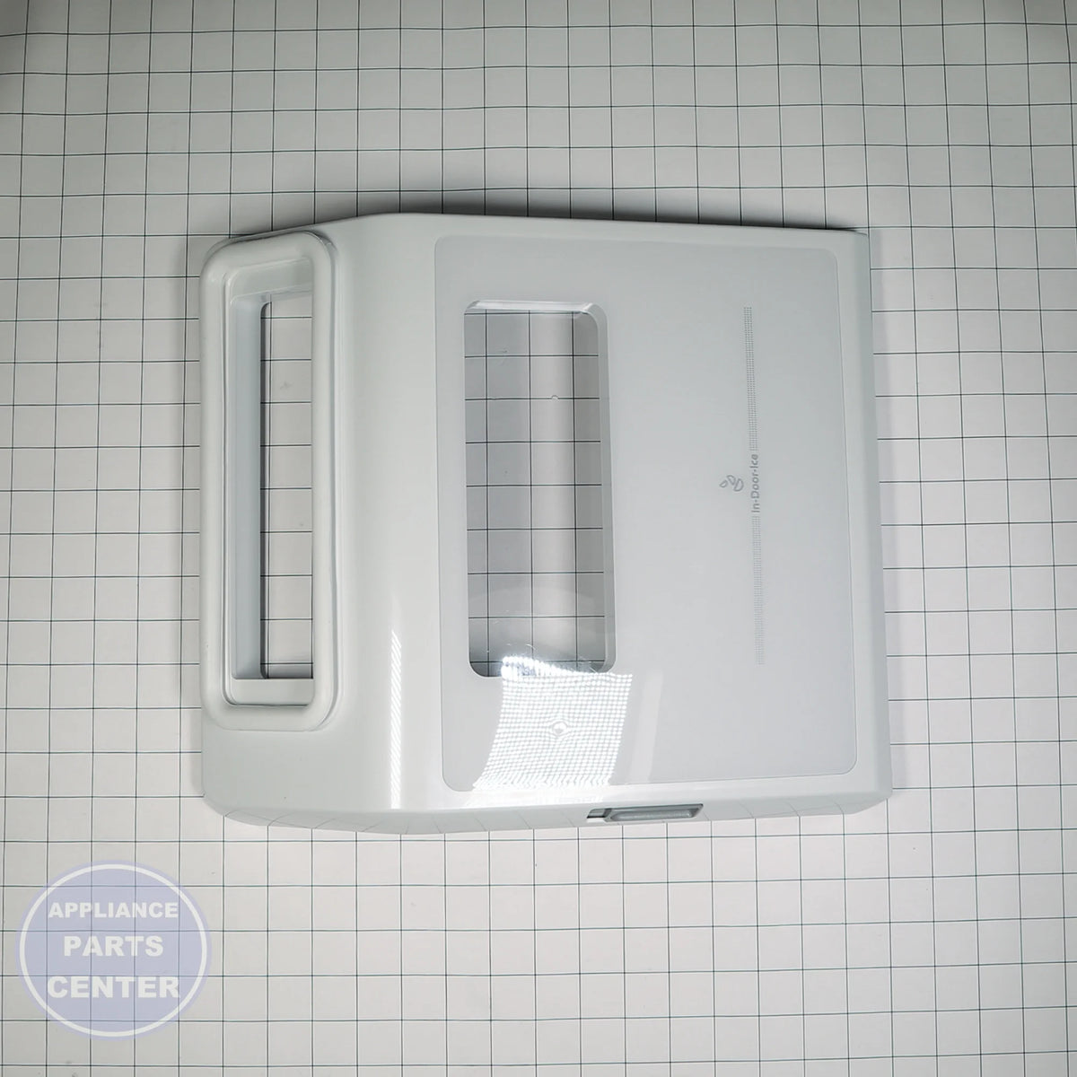 DOOR-ICE WPW10549589 - Detailed view of ice dispenser mechanism