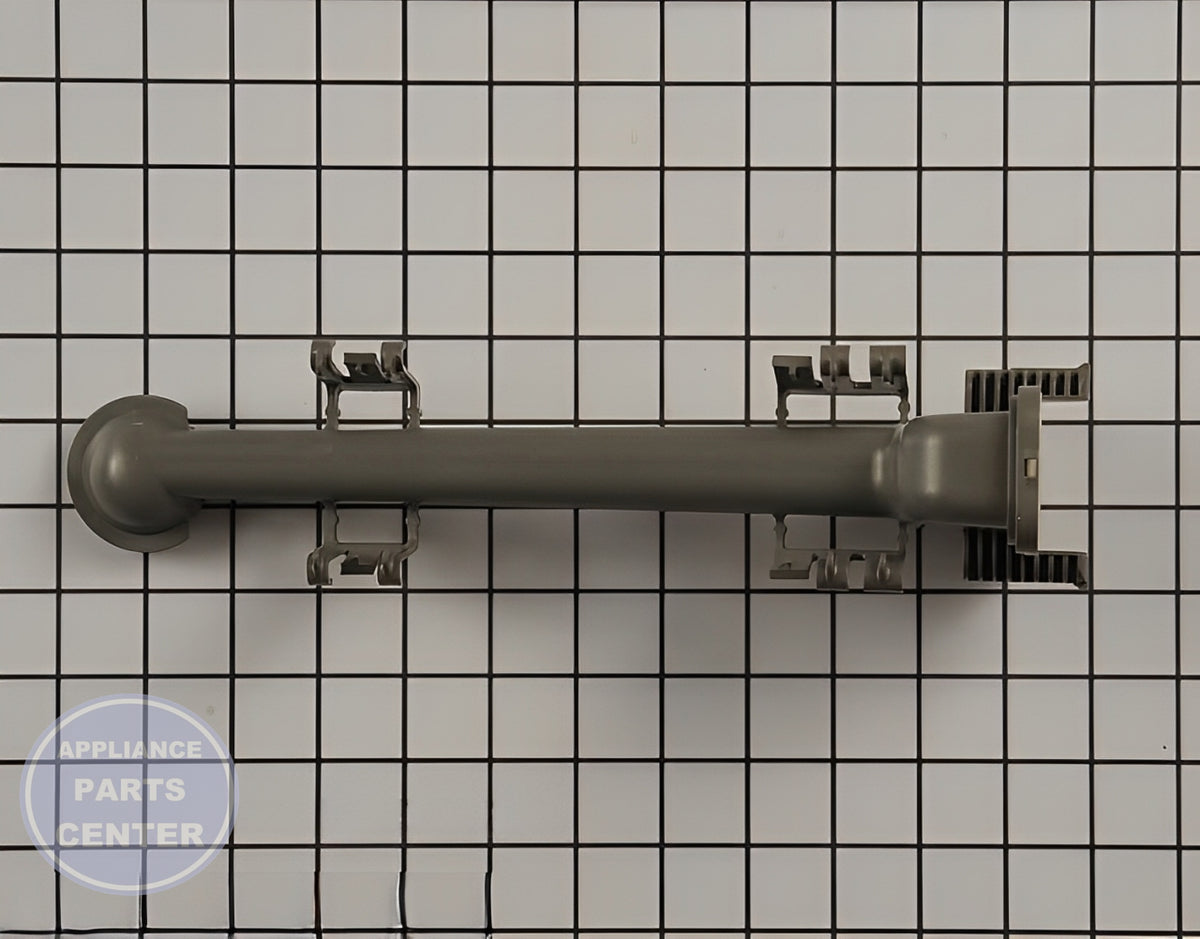 WHIRLPOOL MANIFOLD WPW10571946 - Side view with wash arm specifications