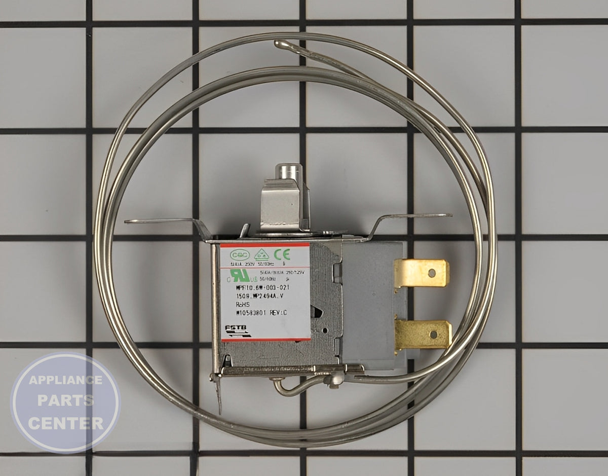 Whirlpool Refrigerator Thermostat WPW10583801 - Main view showing precise temperature control for Whirlpool models