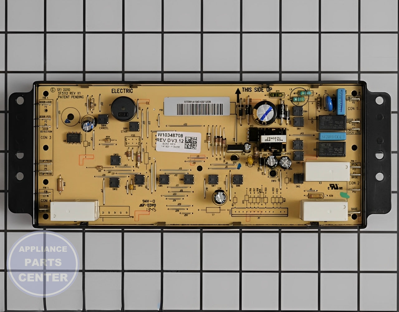Control Board WPW10586735 - Detailed view of circuitry details