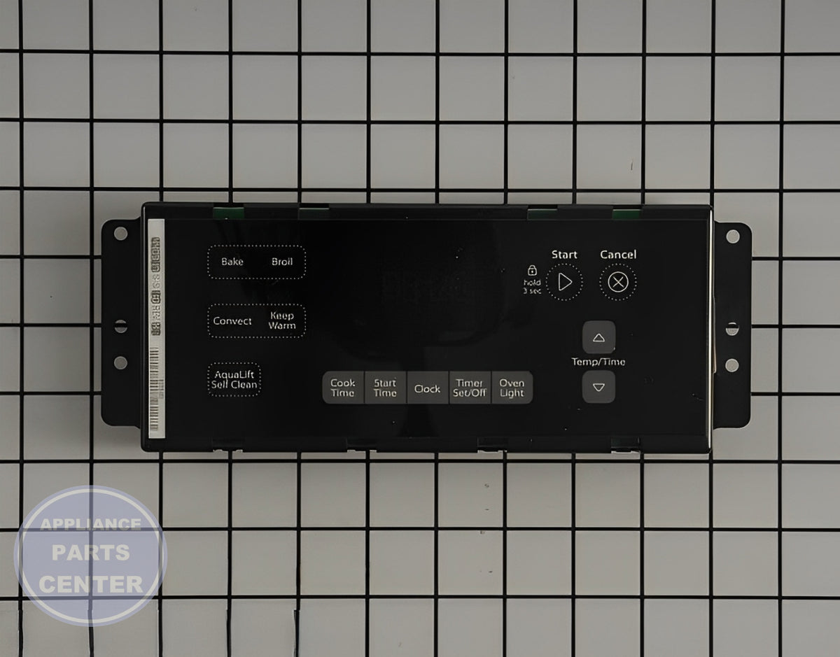 WHIRLPOOL Electronic Control Board WPW10586736 - Detailed view of circuit board and timer details