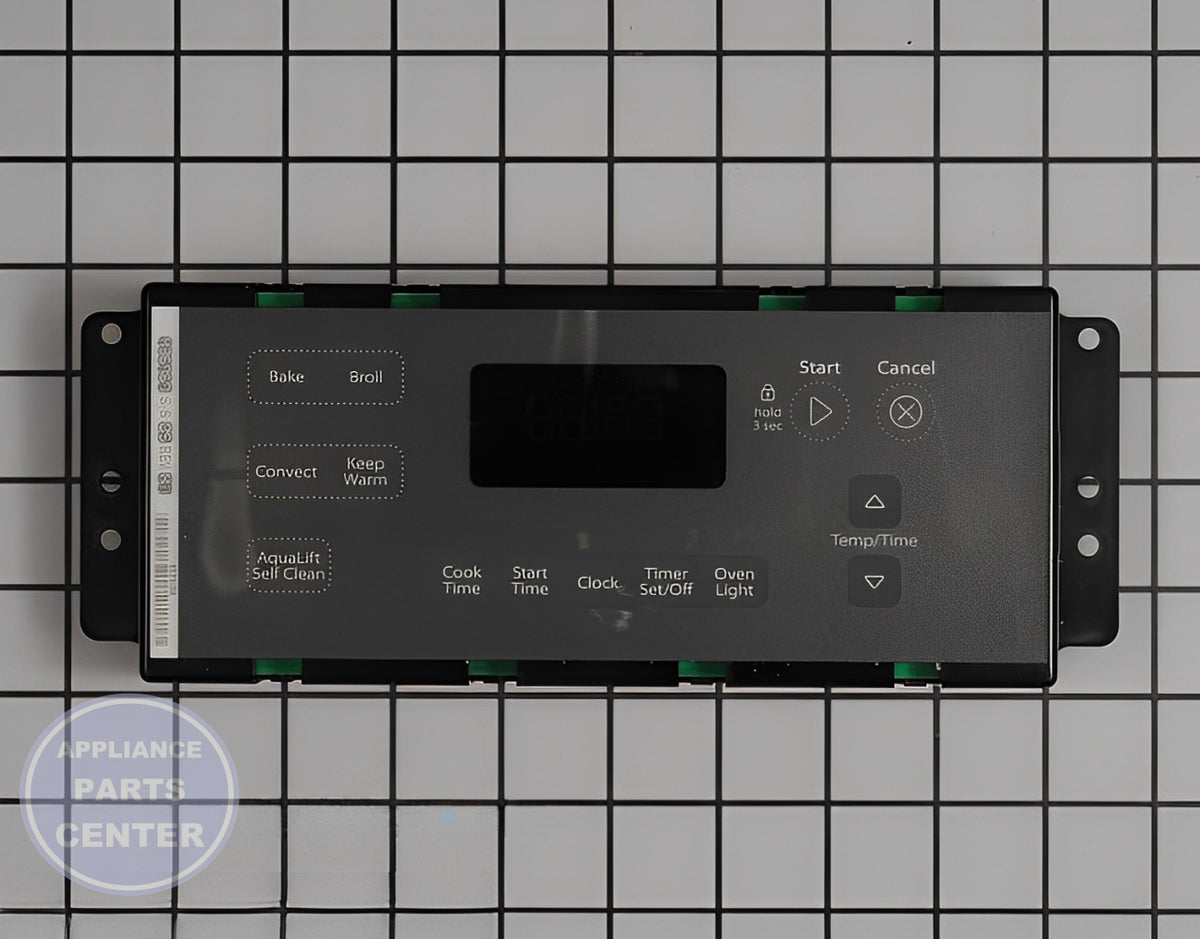 Whirlpool Electronic Control Board WPW10586737 - Detailed view of circuit board & timer specs